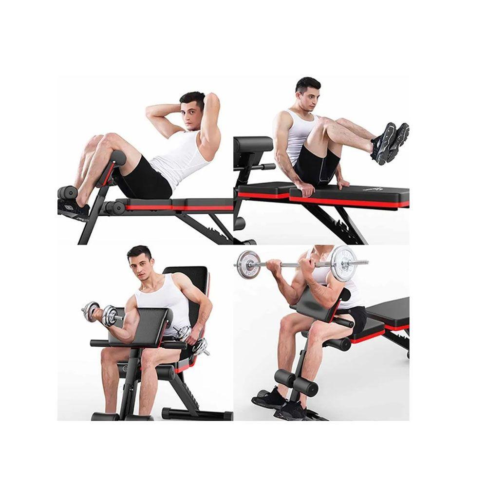 Banca Para Pesa o Mancuernas Ajustable Inclinable y Reclinable-1