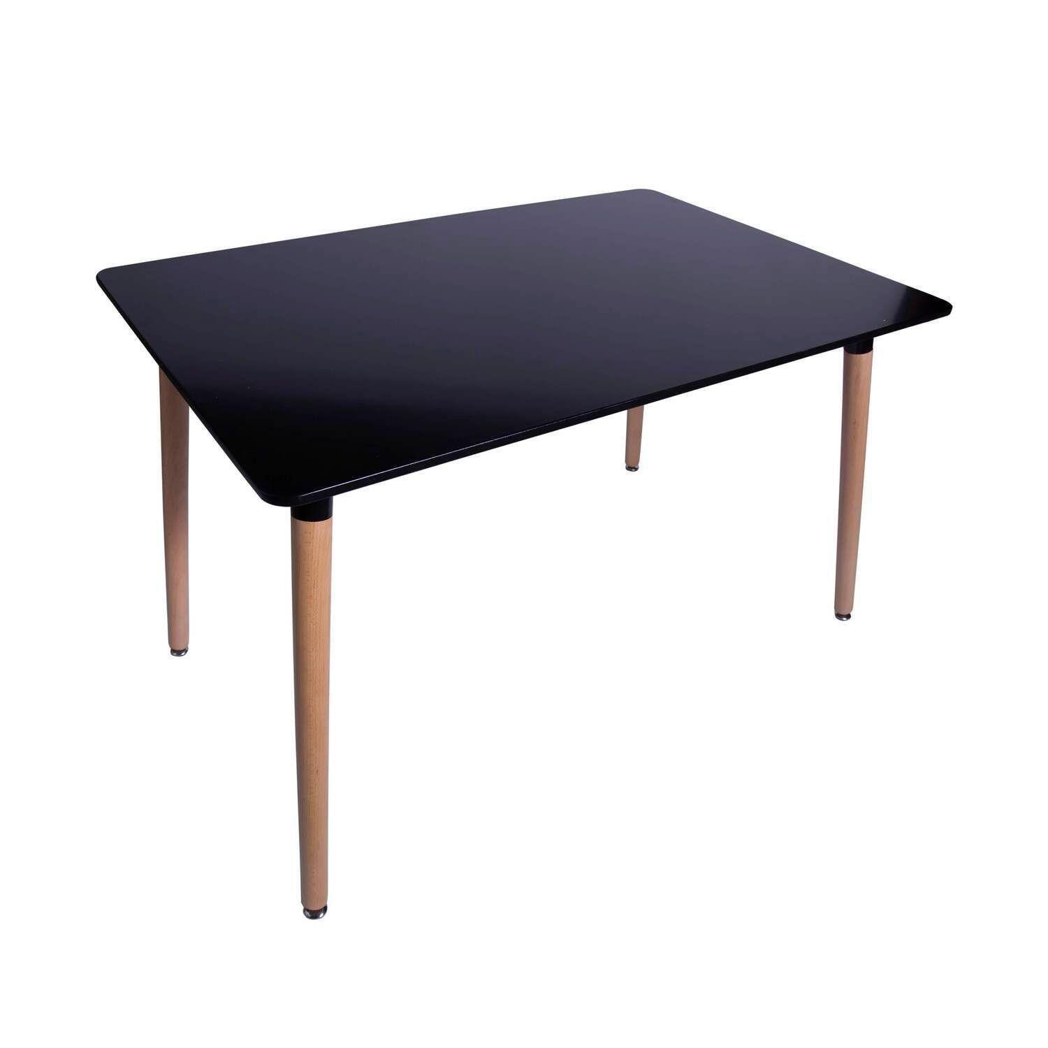 MESA DE COMEDOR EAMES RECTANGULAR NEGRA-4