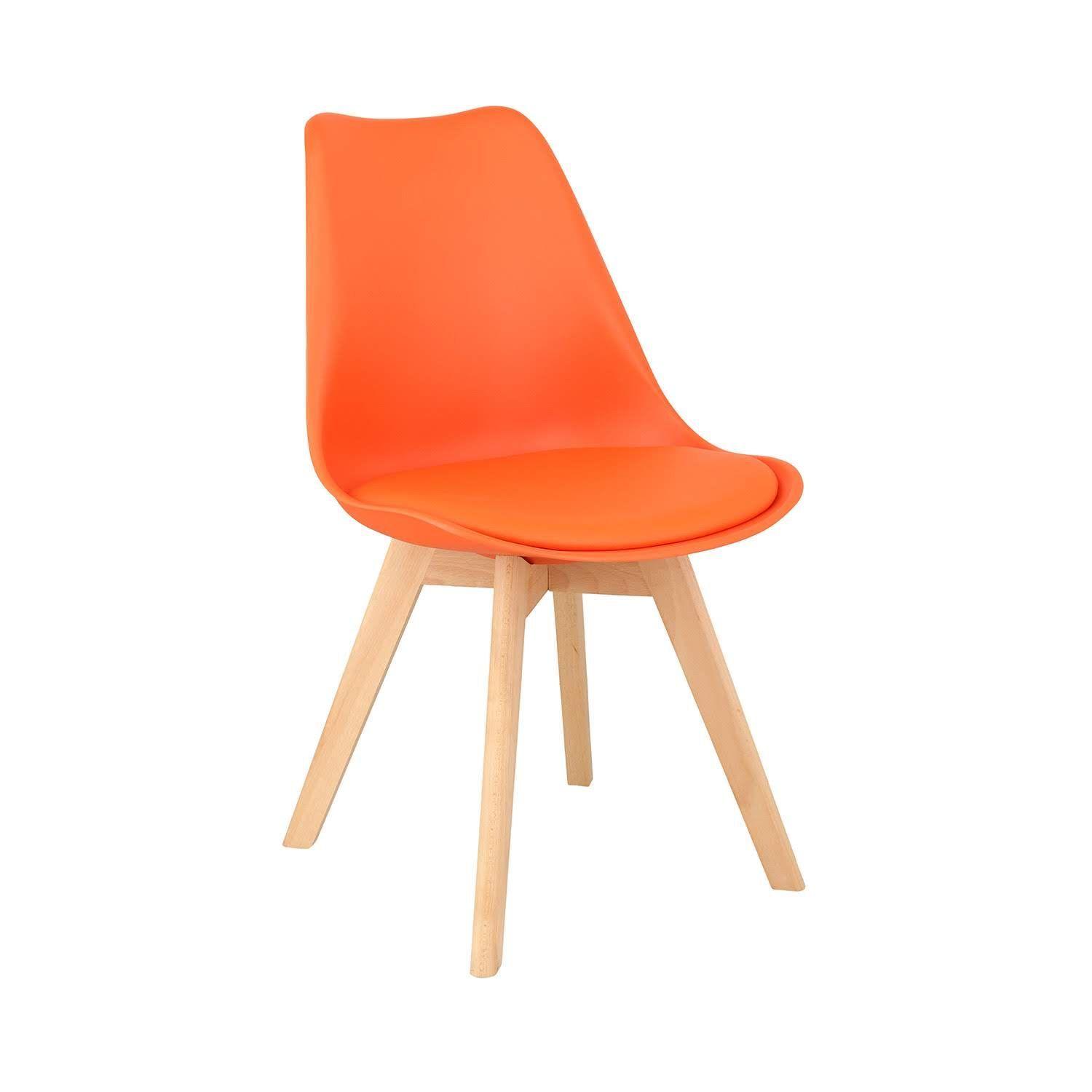 Pack x 4 Silla Tulip Naranja-2