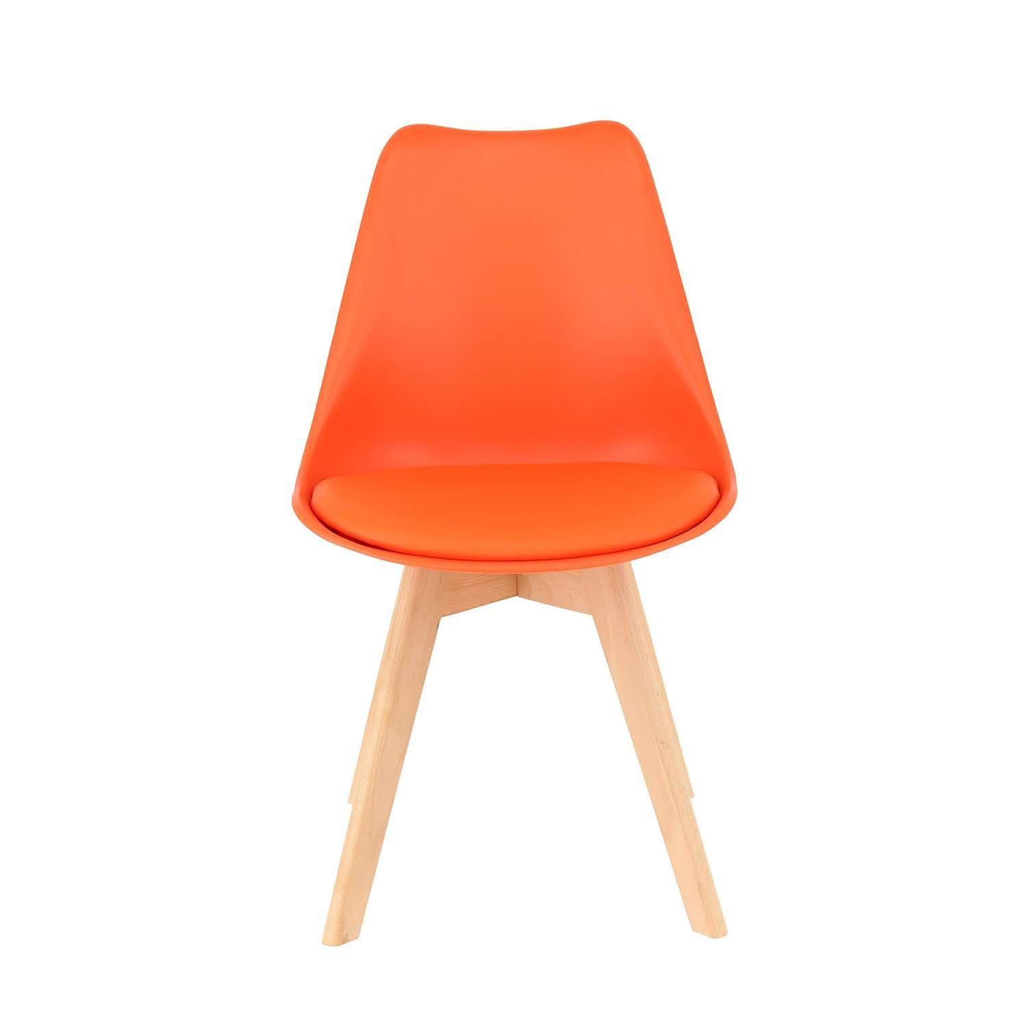 Pack x 4 Silla Tulip Naranja-3