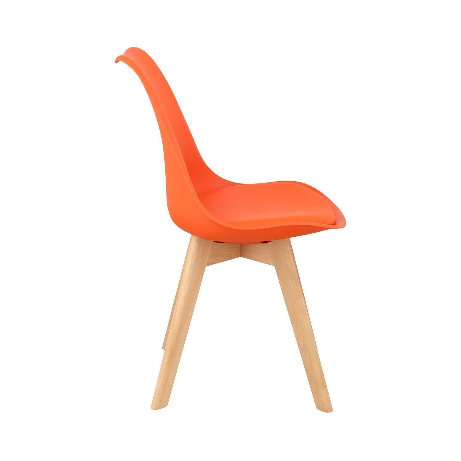 Pack x 4 Silla Tulip Naranja-4