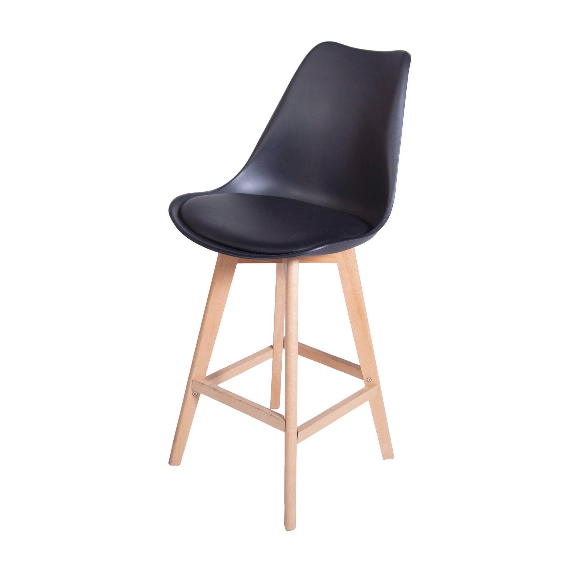 Pack 2 unidades Taburetes Eames Tulip Negro-3