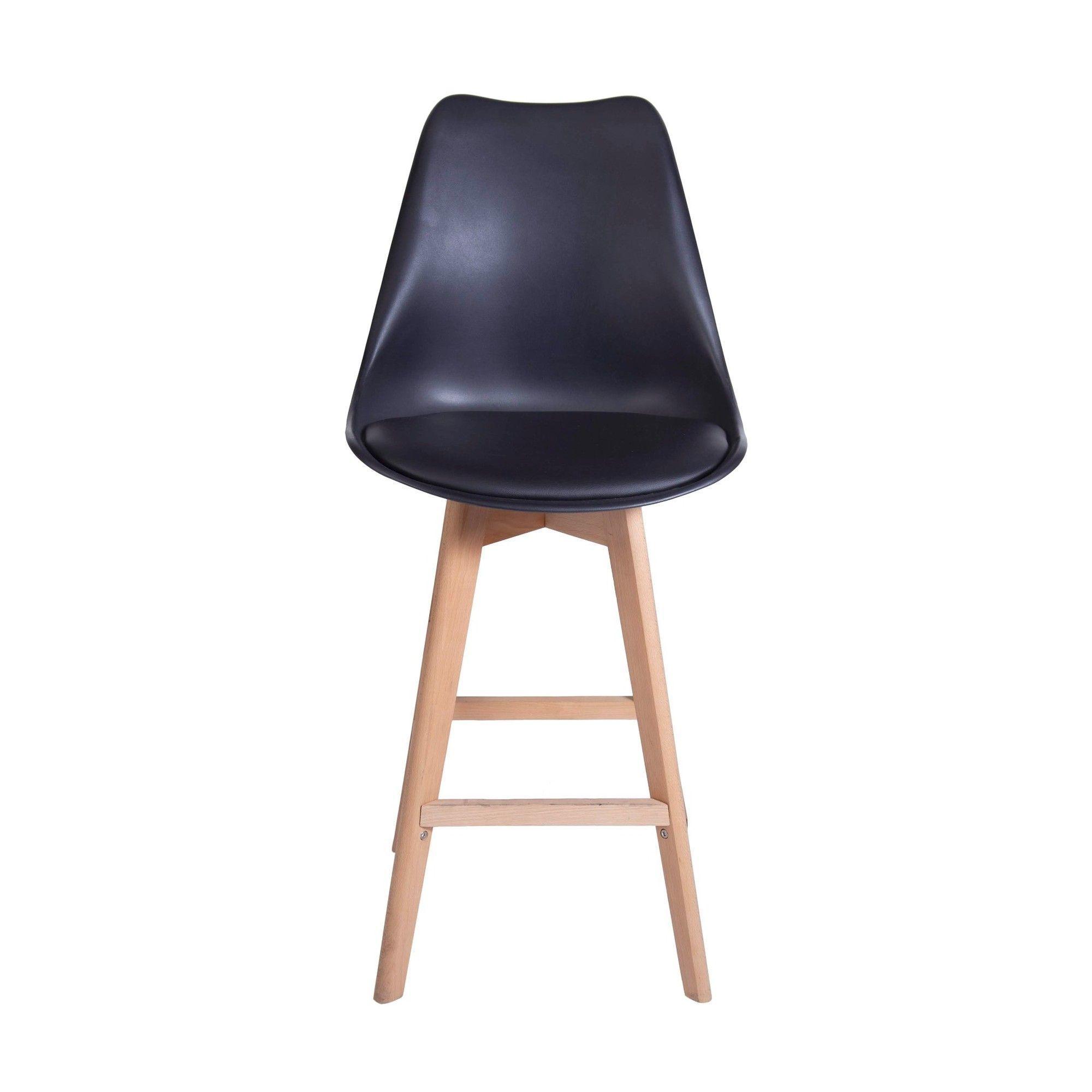 Pack 2 unidades Taburetes Eames Tulip Negro-4