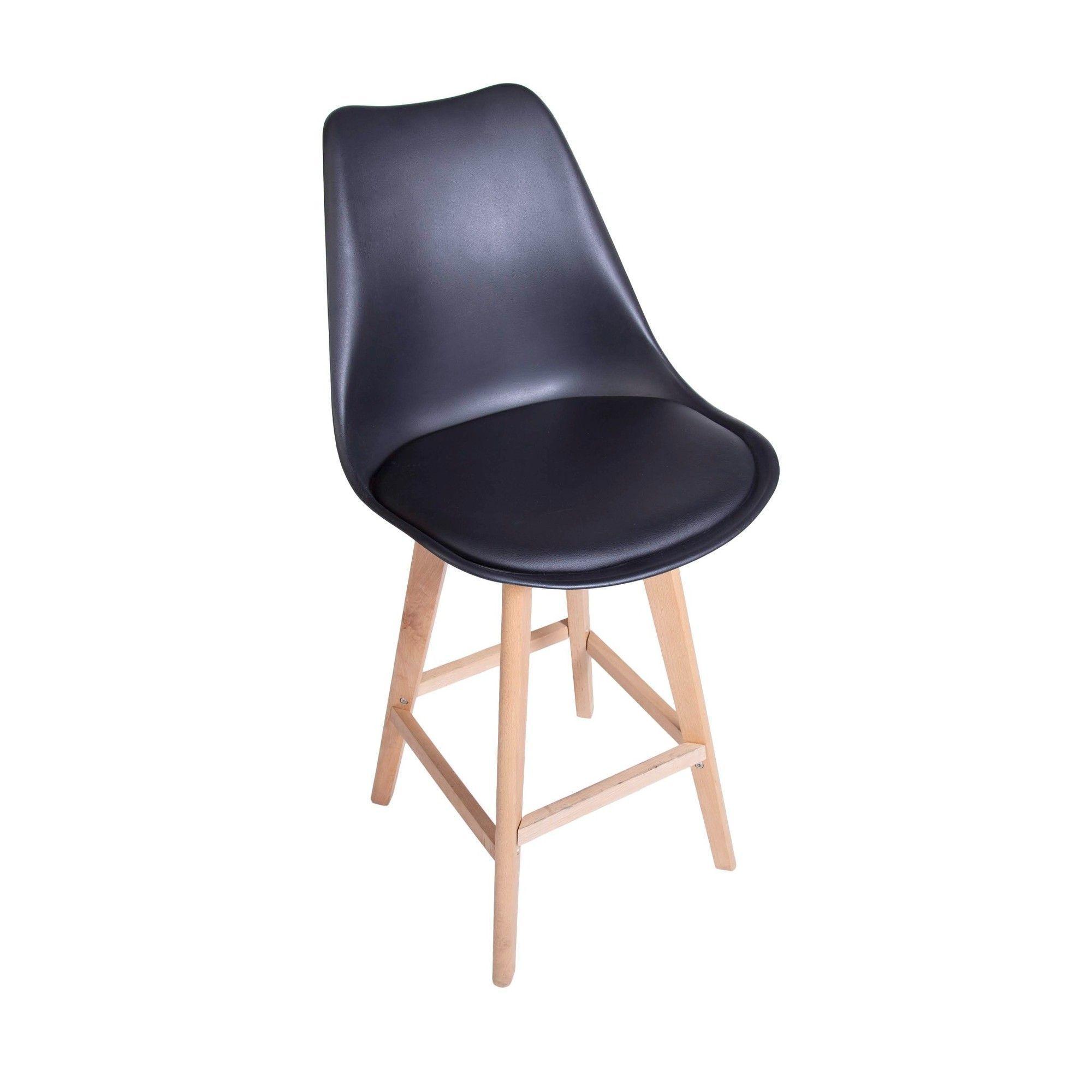 Pack 2 unidades Taburetes Eames Tulip Negro-5
