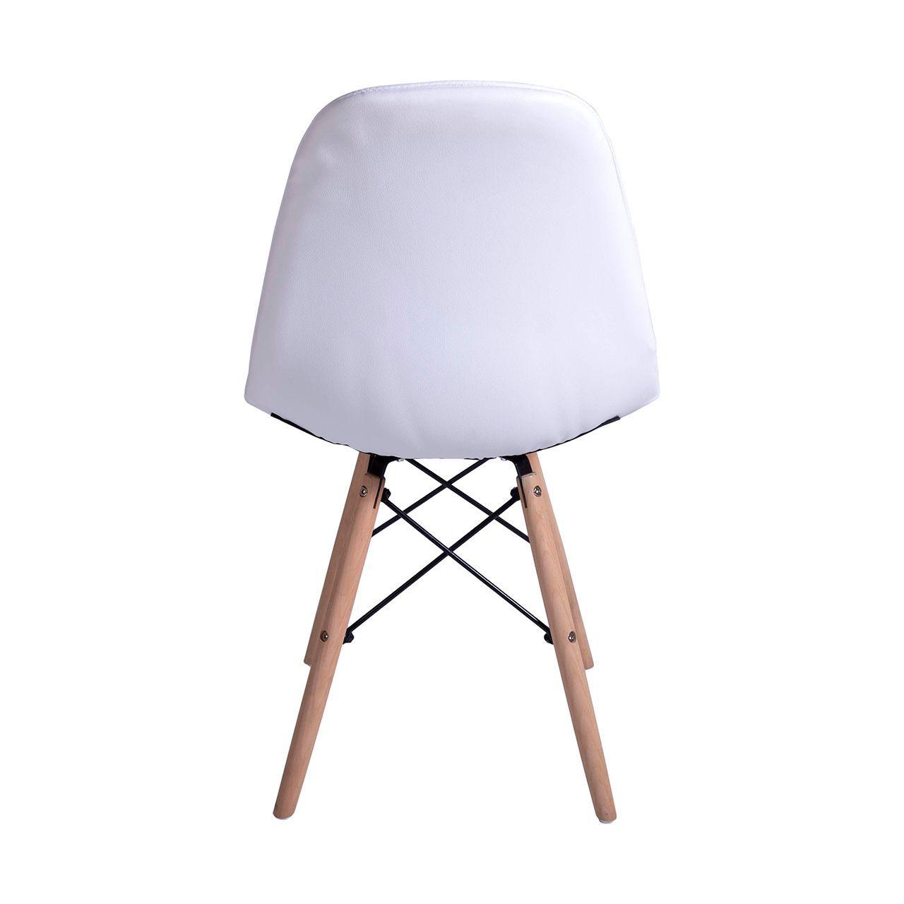 Pack x 4 Silla Eames acolchada Blanca-4