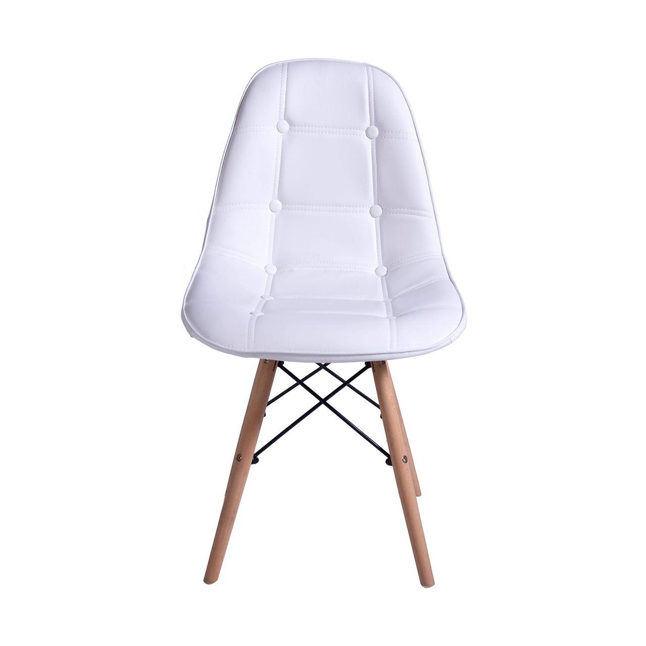 Pack x 4 Silla Eames acolchada Blanca-5