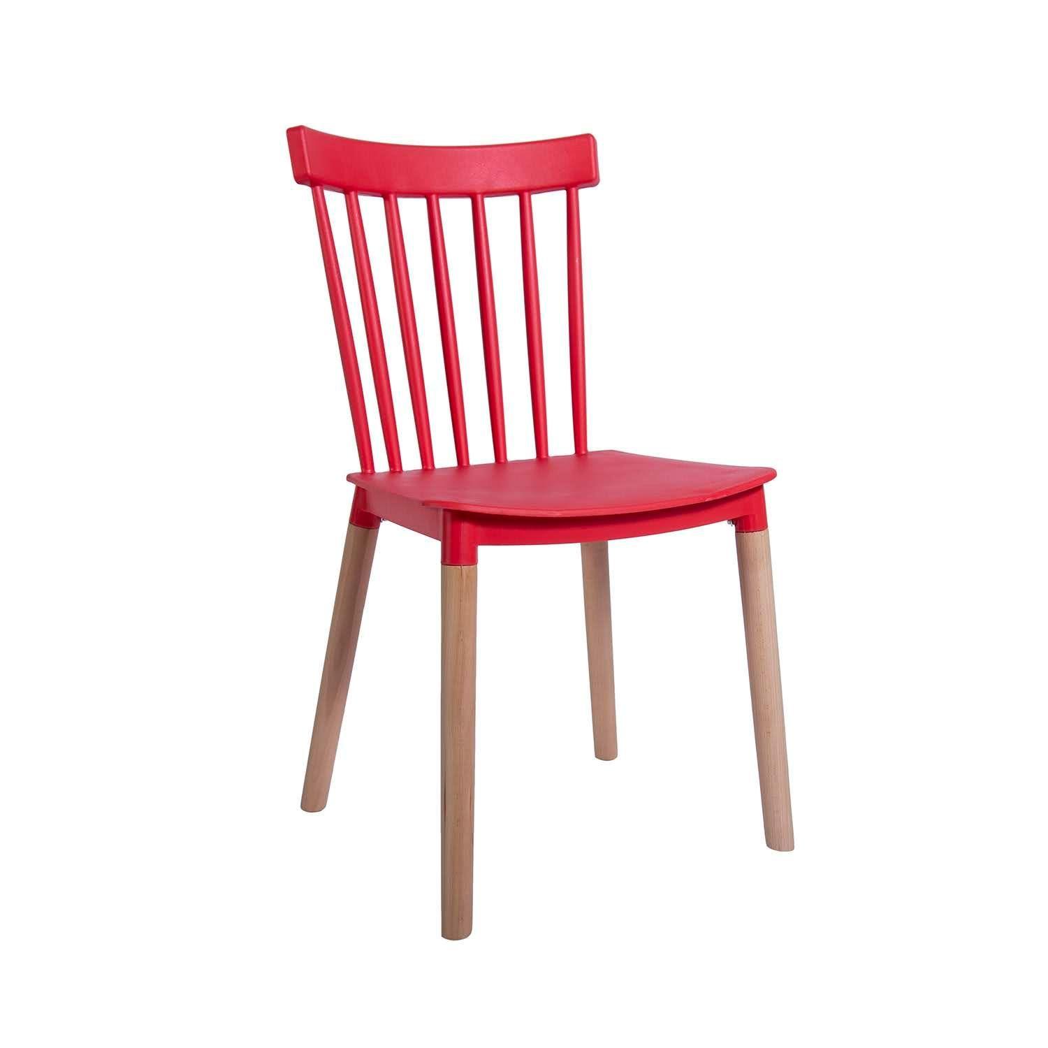 Pack x 4 Sillas Windsor Roja-3