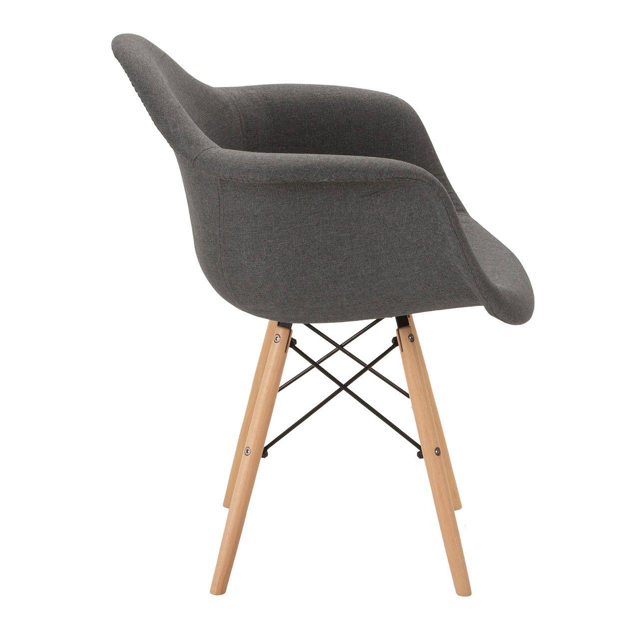 Pack x 2 Sitial Eames tela Gris-3