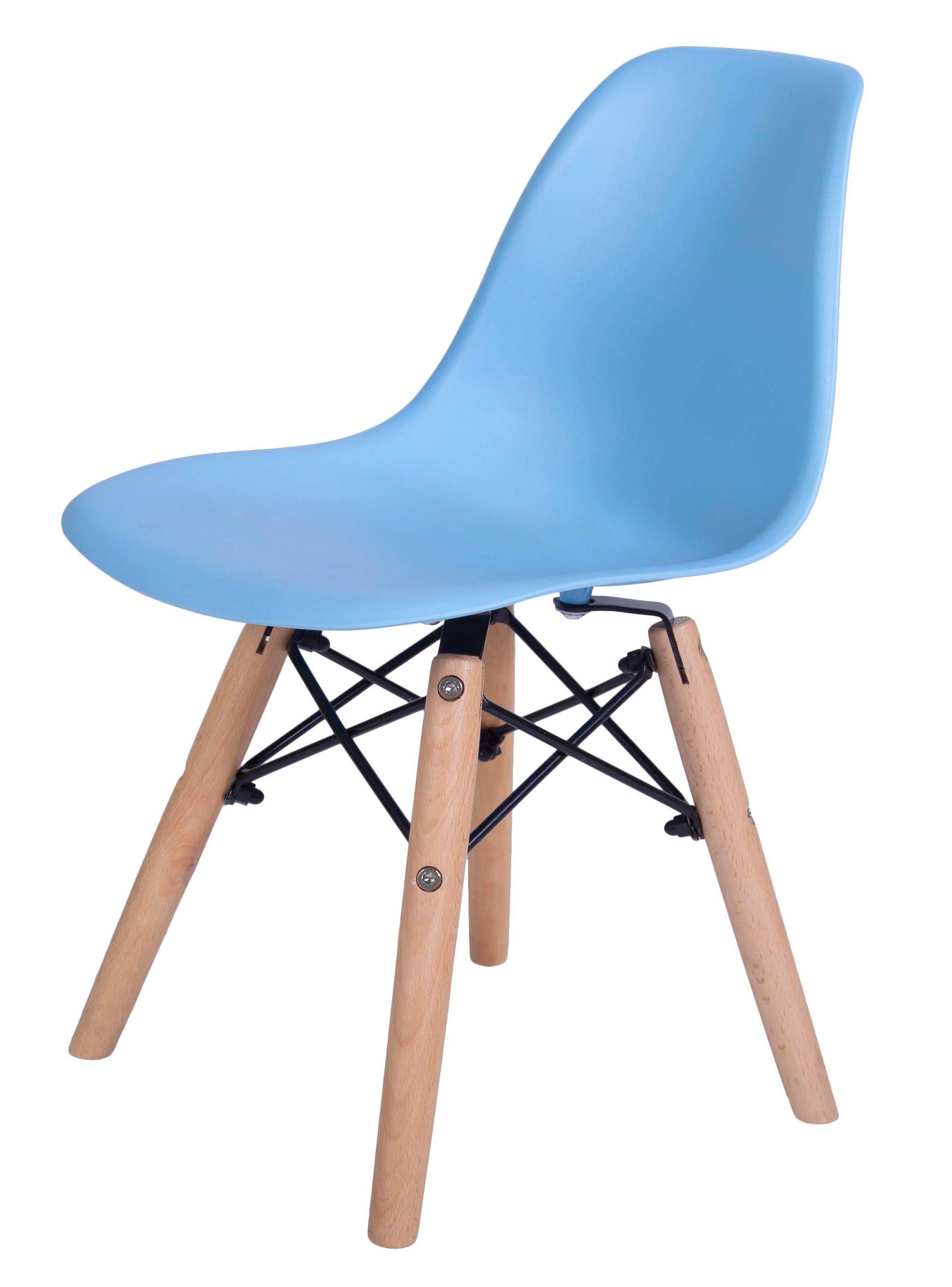 Set dos Sillas Eames Niño Celeste-3
