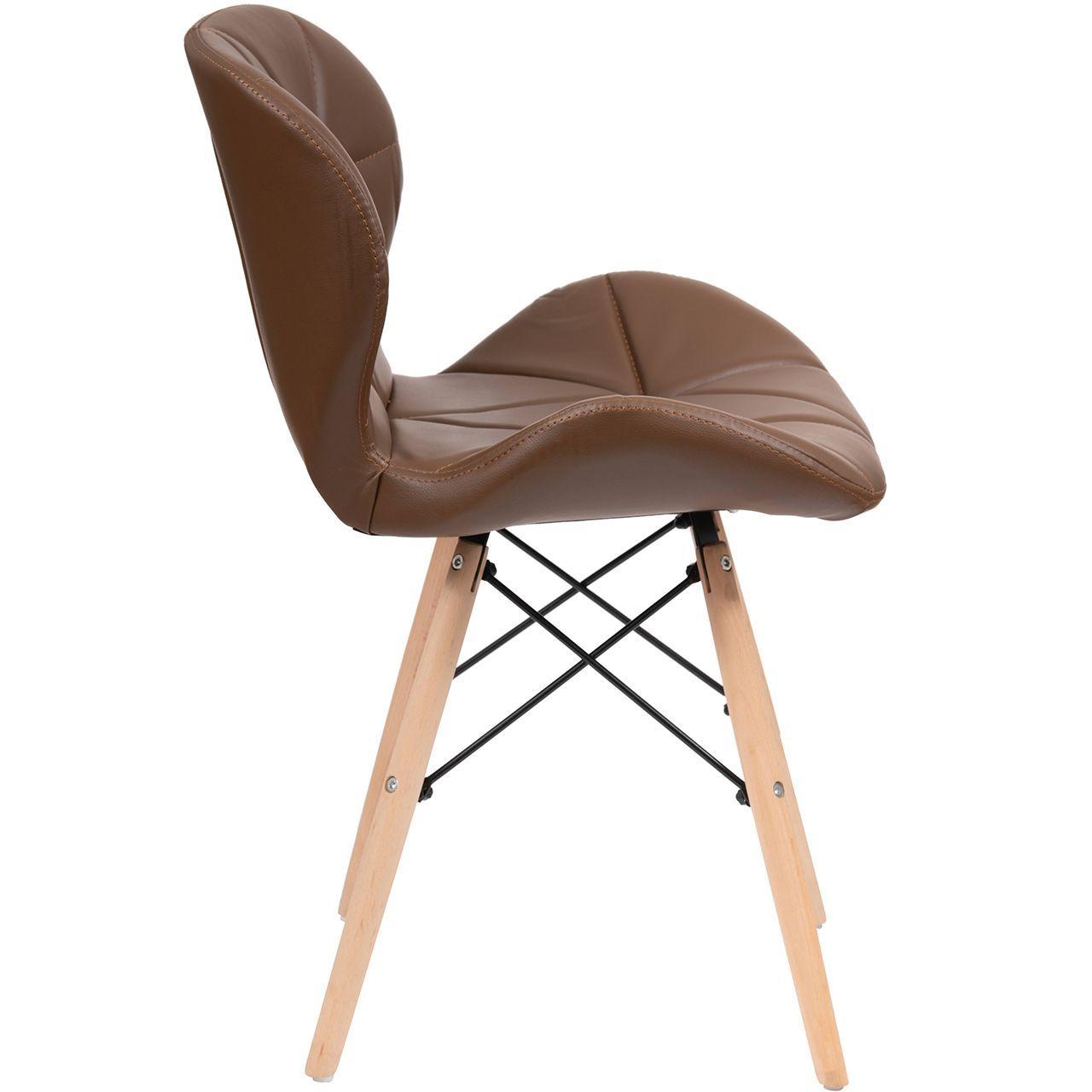 Pack x 4 Silla Eames aviador cafe-2