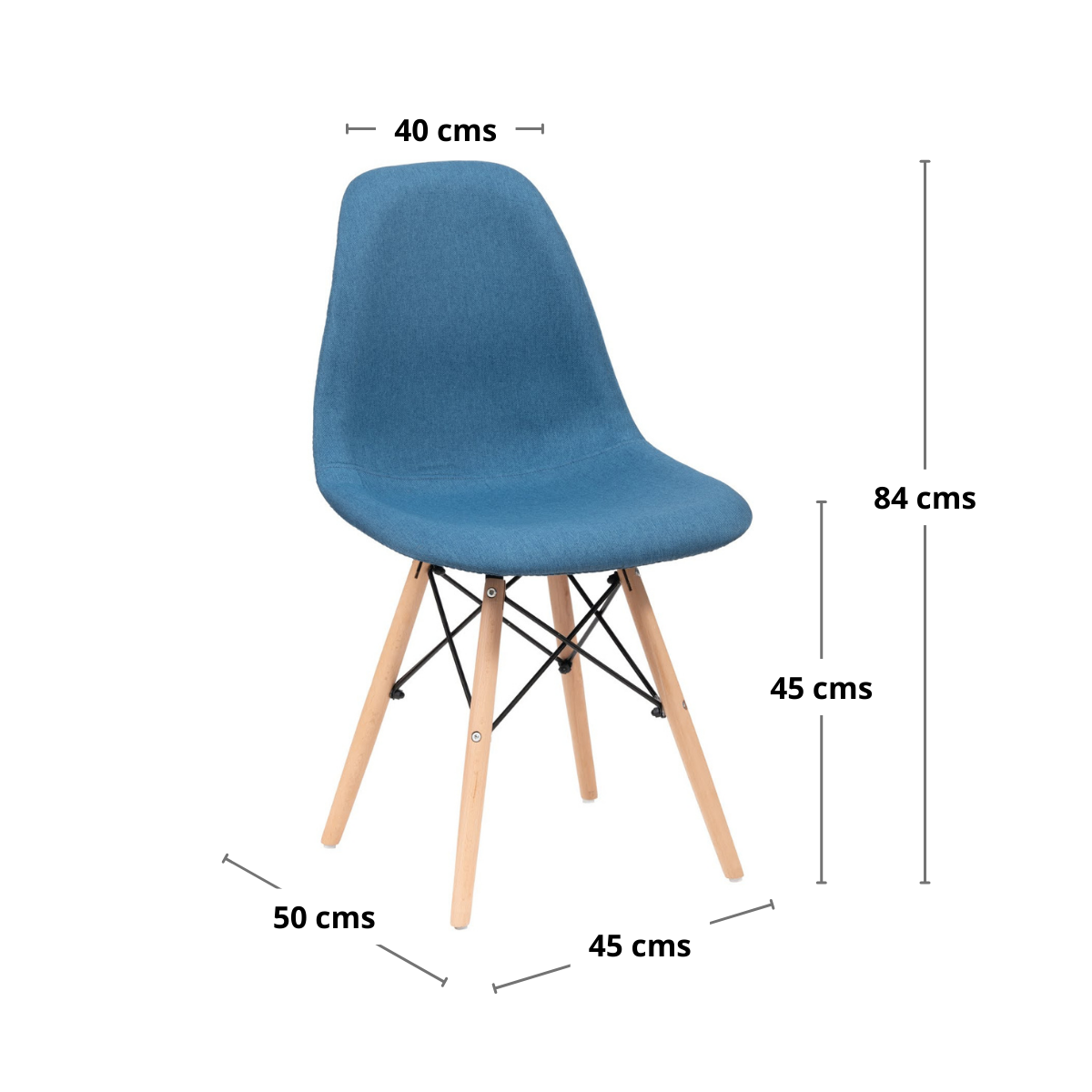 Pack 4 unidades Silla Eames tela-1