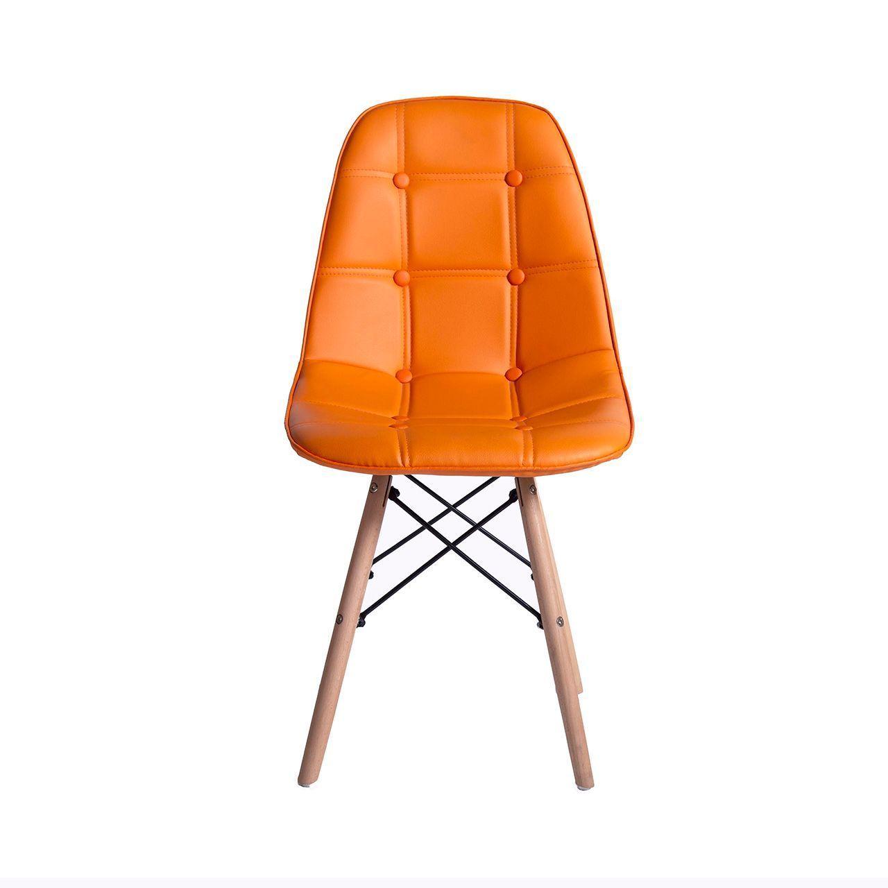 Pack x 4 Sillas eames acolchada naranja-4