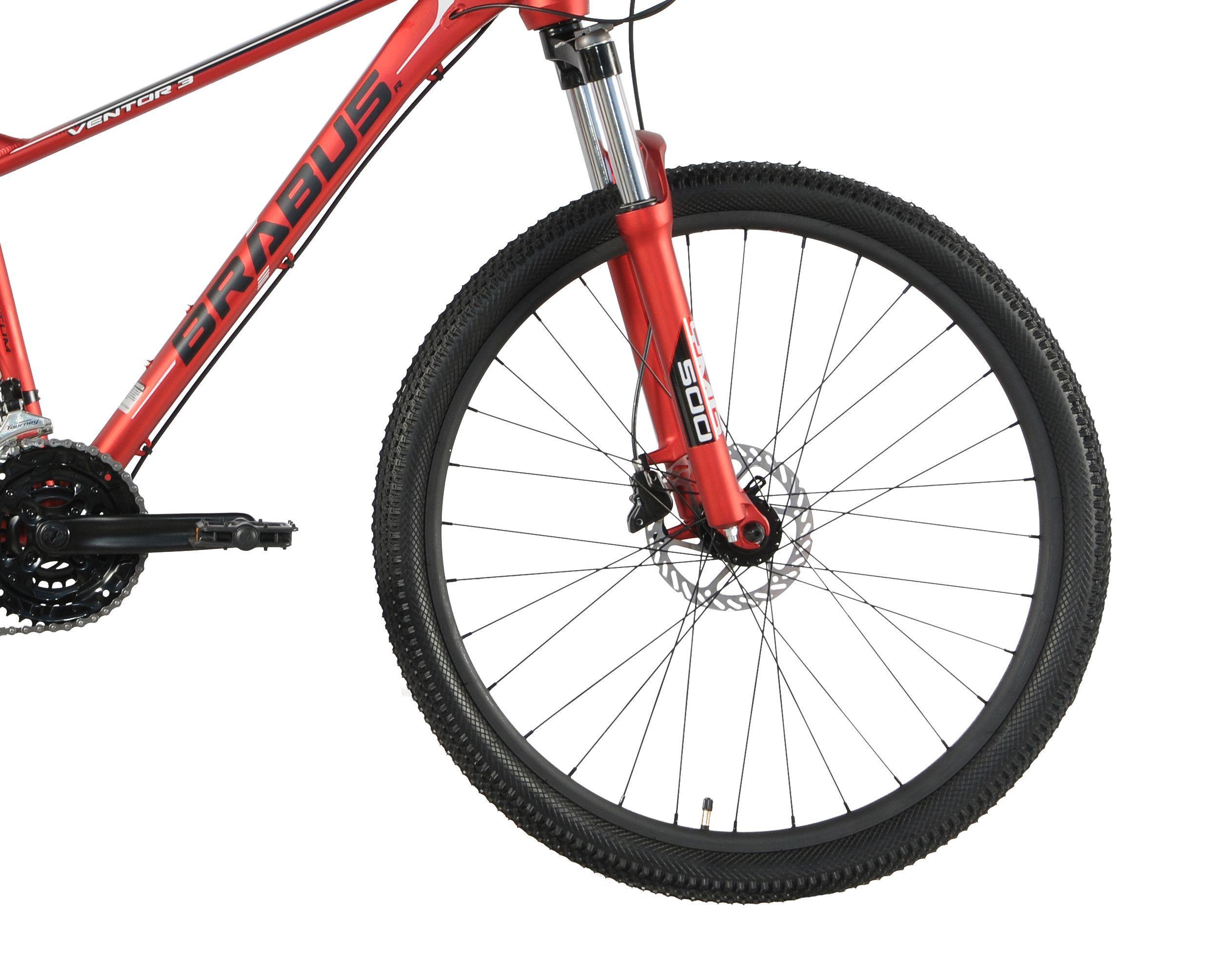 Bicicleta Ventor 3 Aro 27,5 Rojo-3