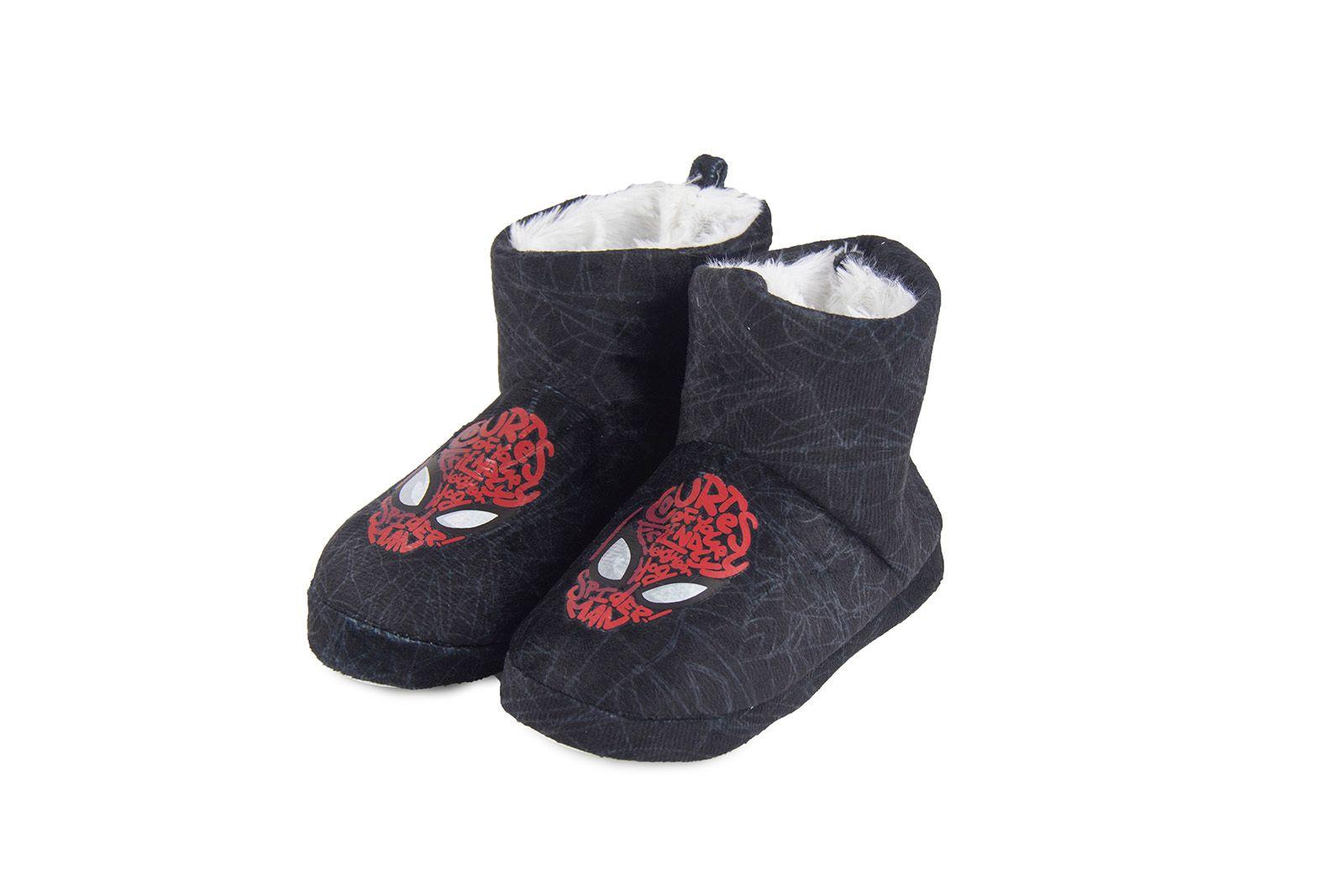 Pantufla Bota negra Spiderman-0