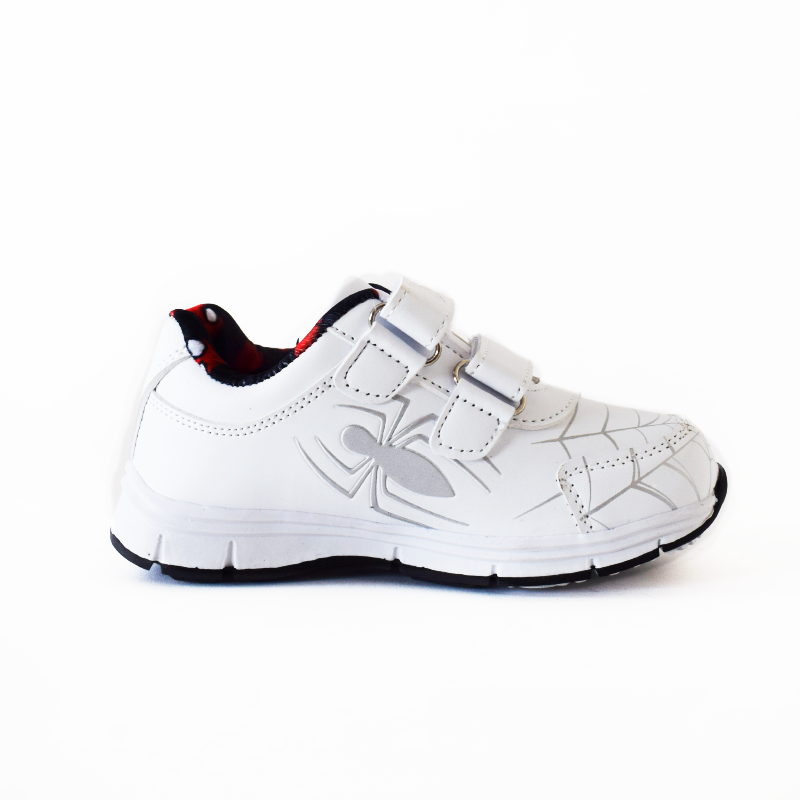 Zapatilla Escolar Blanca Spiderman-1