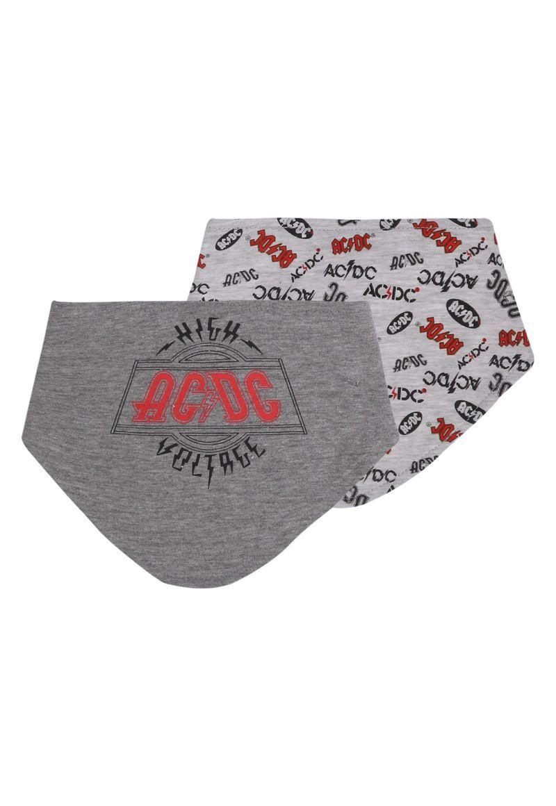 Pack Babero Bebe AC DC Rock Gris-0