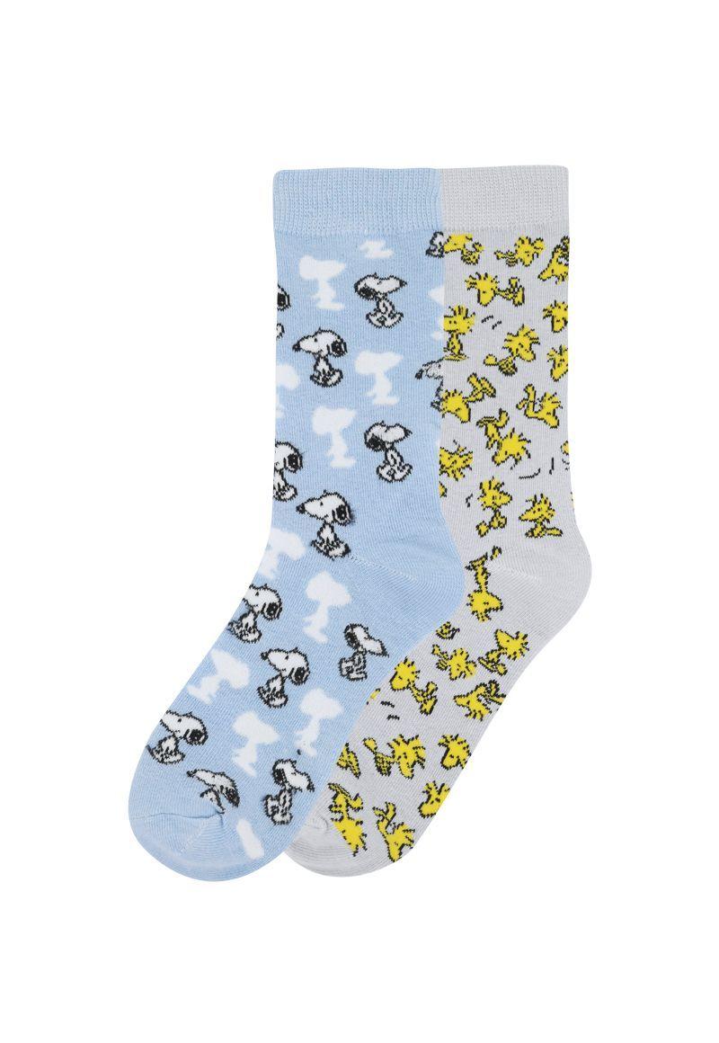 Pack Calcetin  Mujer Snoopy Peanuts Azul-0