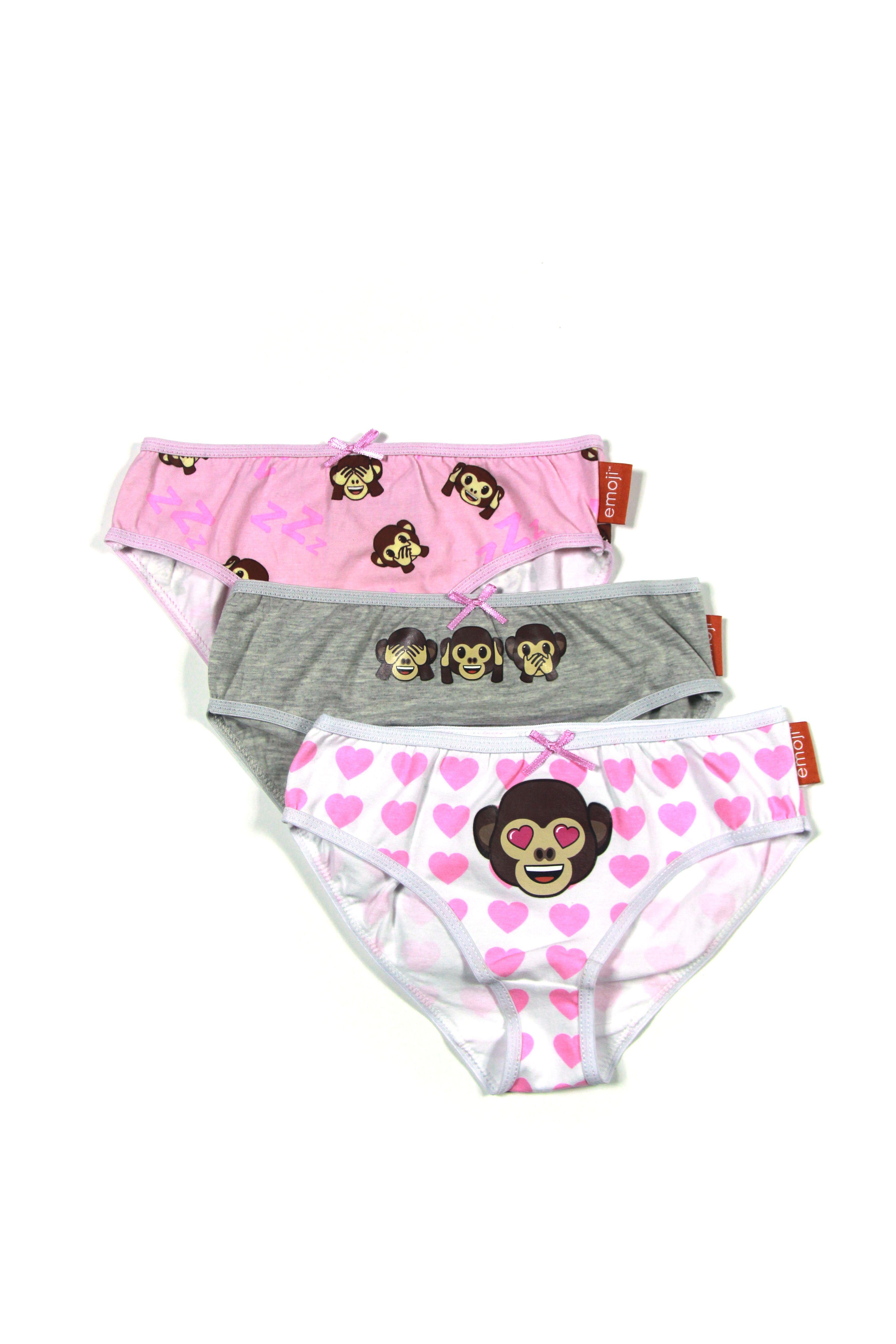 Tripack Calzones Emoji Niña Monkeys-0