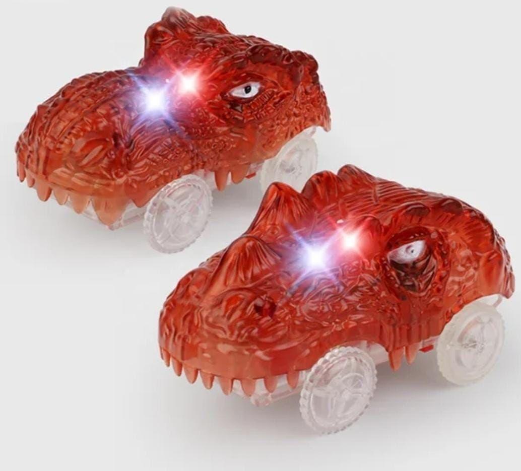 PISTA DINOSAURIO 268 PIEZAS JURASSIC TRACK AUTO CON LUCES-7