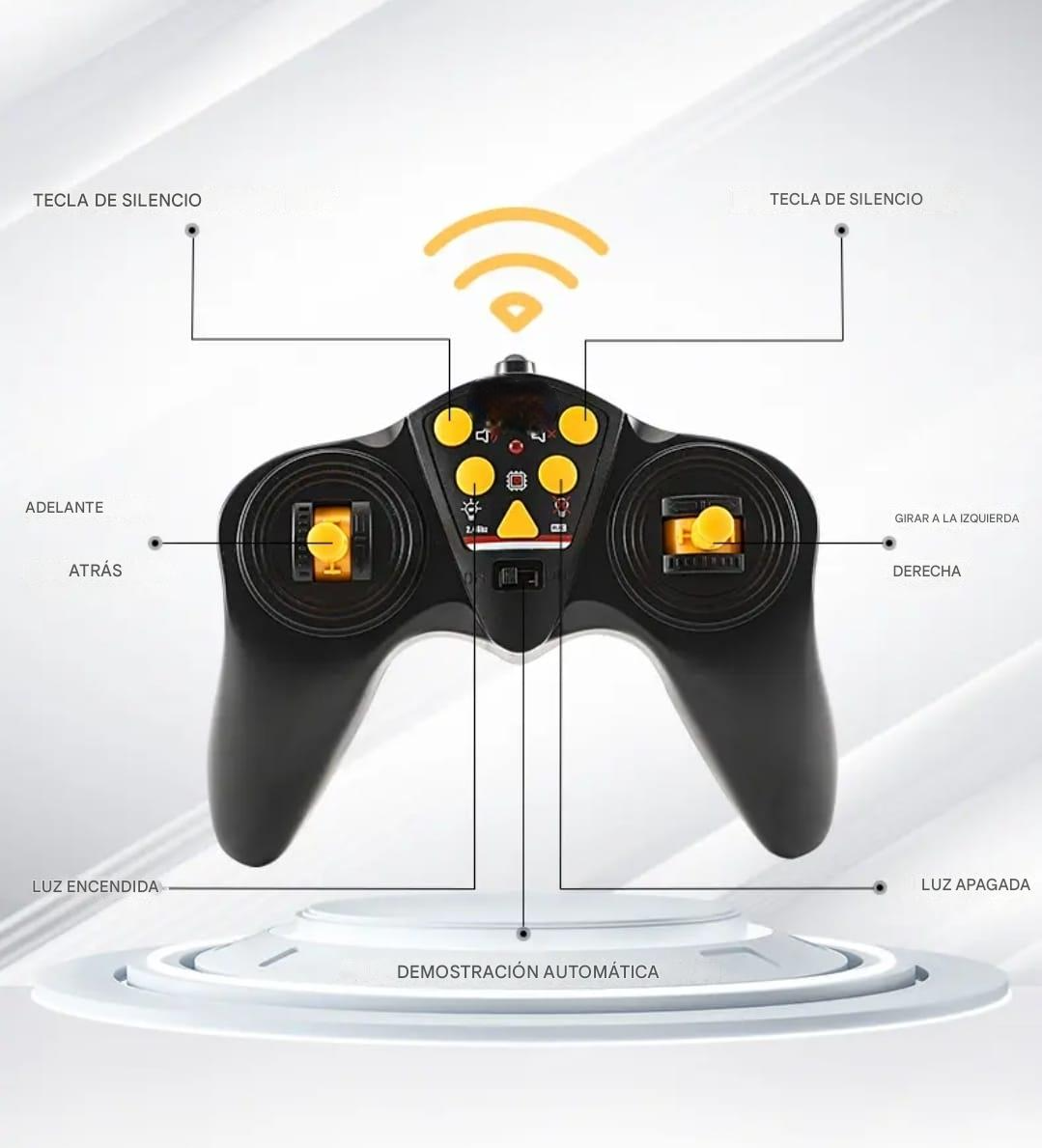 CAMION CONTROL REMOTO 2 4 GHZ CON RAMPA Y BATERIA RECARGABLE 9 CH-6
