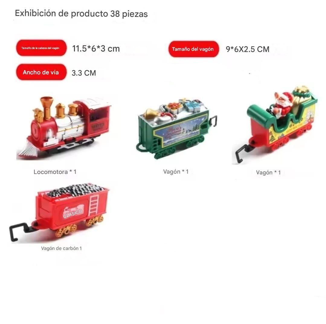 TREN DE NAVIDAD 38 PIEZAS 450 CM DE RIELES-7