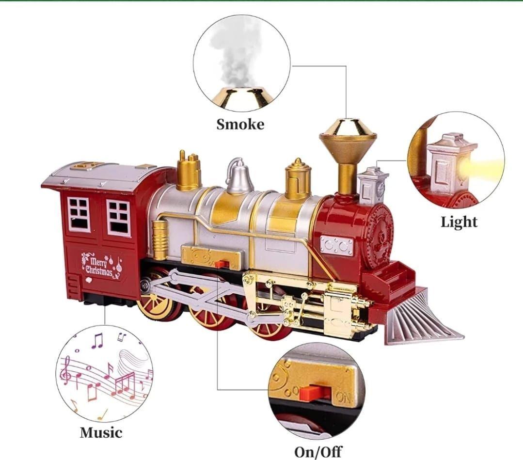 TREN DE NAVIDAD 39 PIEZAS CON LUZ, SONIDO Y VAPOR-3