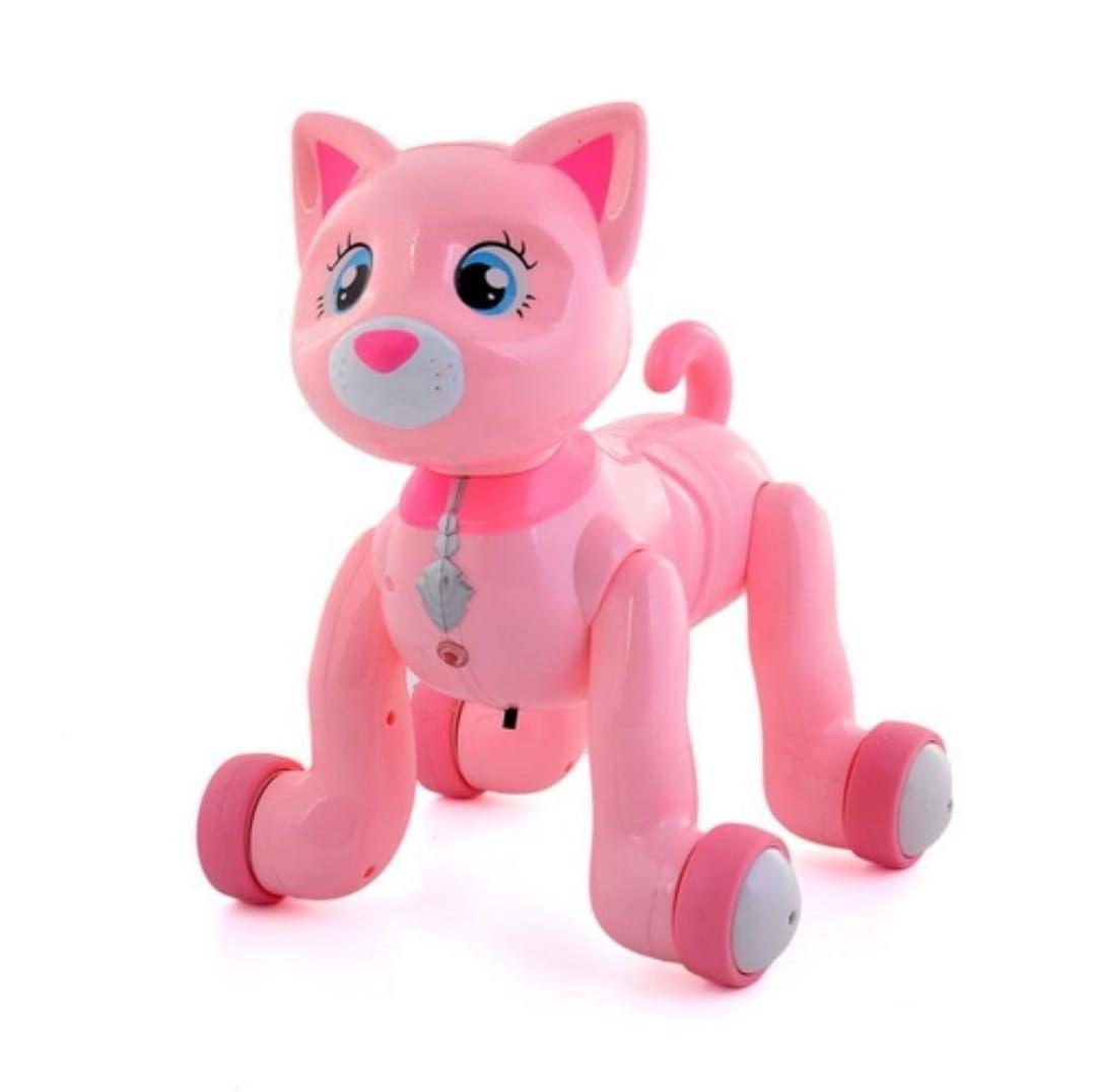 GATO ROBOT DE JUGUETE CONTROL REMOTO CON LUZ, MUSICA Y SONIDO-3