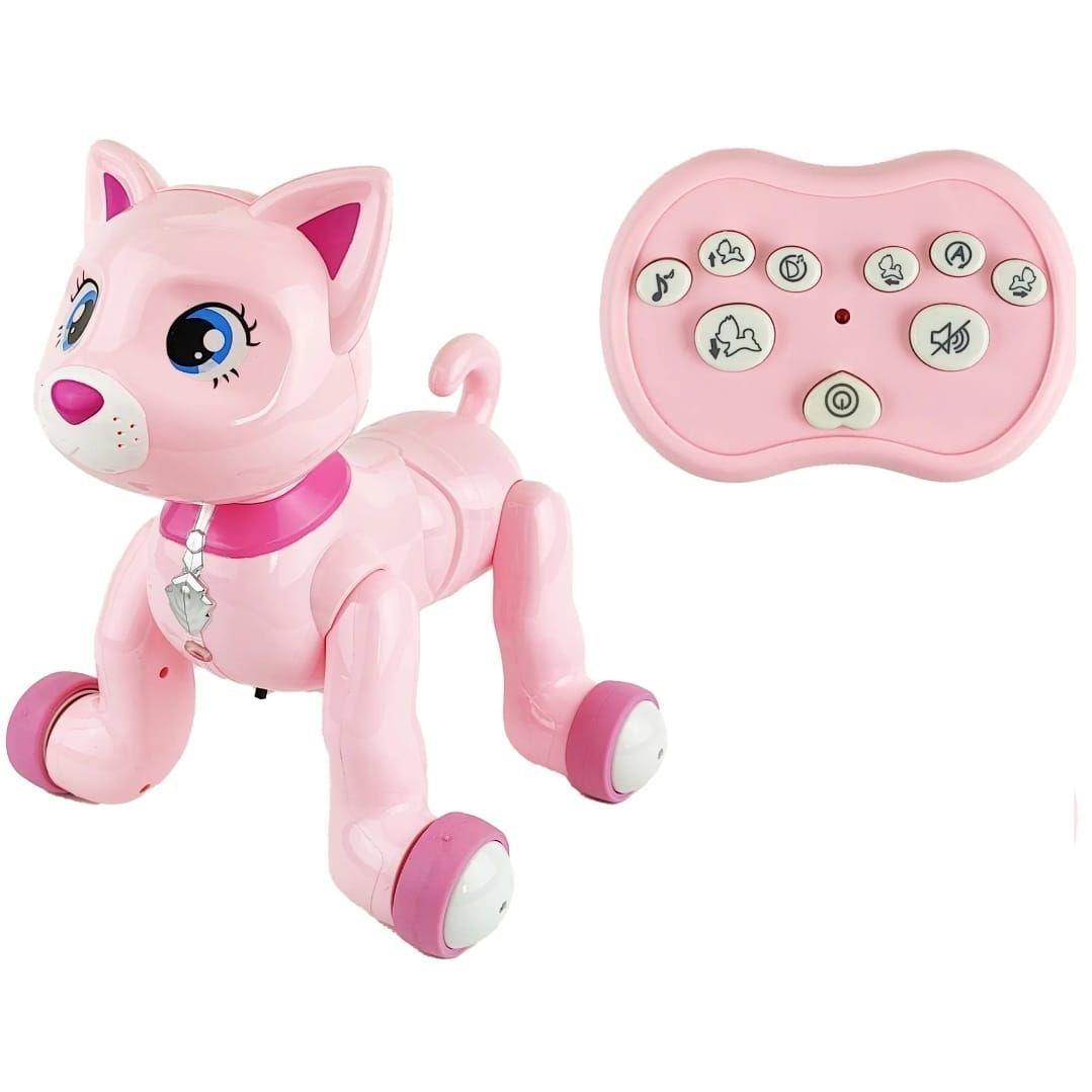 GATO ROBOT DE JUGUETE CONTROL REMOTO CON LUZ, MUSICA Y SONIDO-6