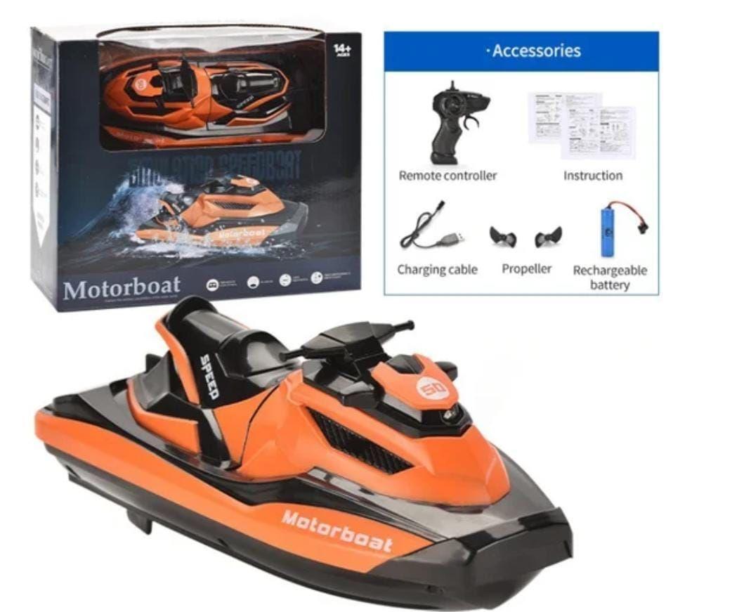 Lancha Moto De Agua Control Remoto 2,4 Ghz.-1