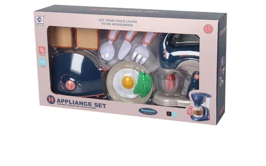 SET DE COCINA DE JUGUETE BATIDORA Y TOSTADOR CON LUCES Y SONIDO-3