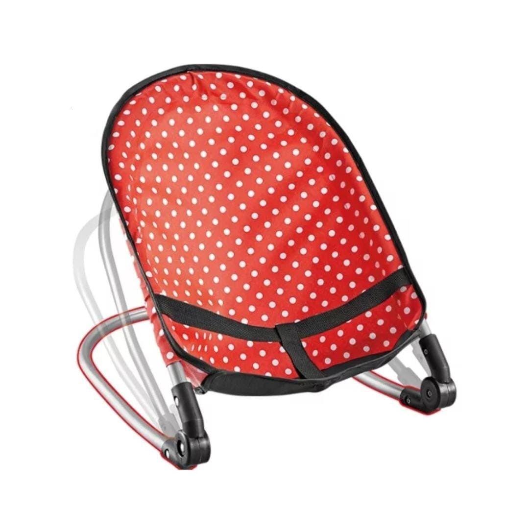 Set de Muñeca Coche Silla de comer Columpio y Mecedor, Rojo-6
