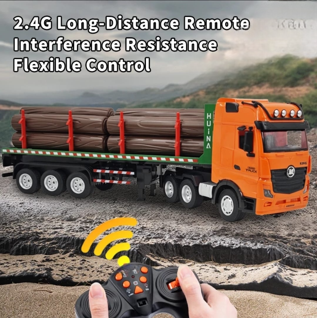 CAMION CONTROL REMOTO 9 CANALES CON RAMPLA Y MADERA 2 4 GHZ-2