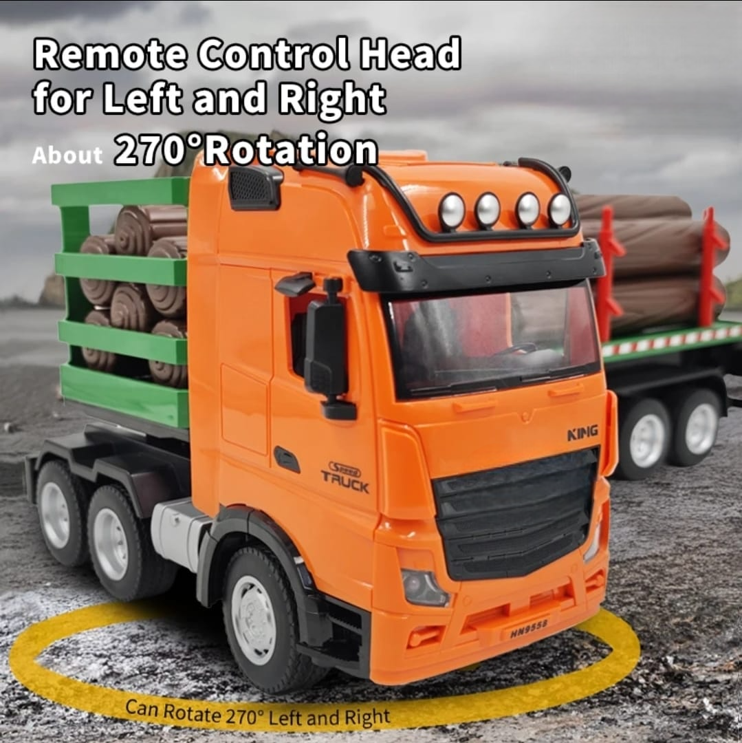 CAMION CONTROL REMOTO 9 CANALES CON RAMPLA Y MADERA 2 4 GHZ-3