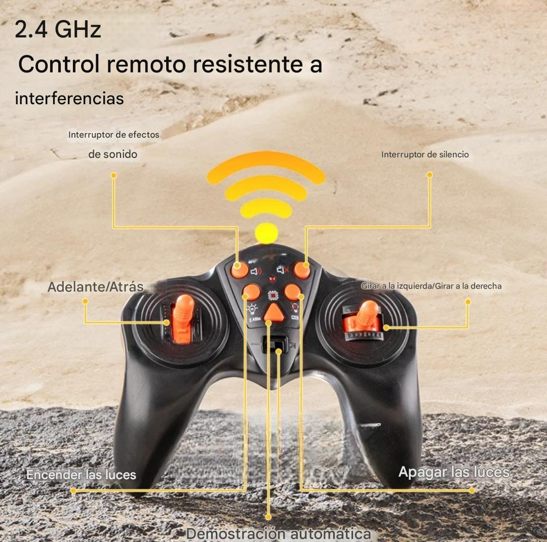 CAMION CONTROL REMOTO 9 CANALES CON RAMPLA Y MADERA 2 4 GHZ-5