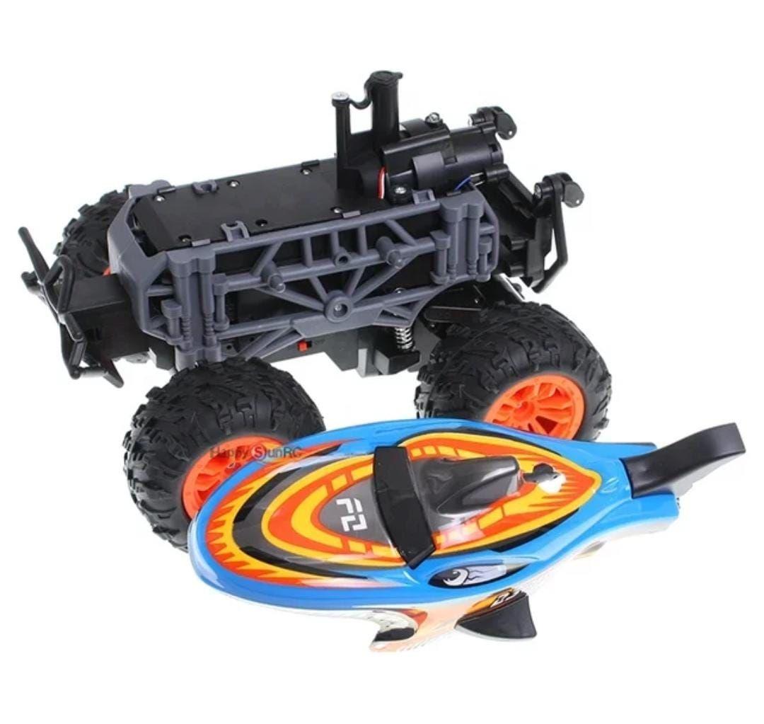 Auto Cr 4x4 Colorful Tiburón shark 1.18 Luz Música y Vapor-3