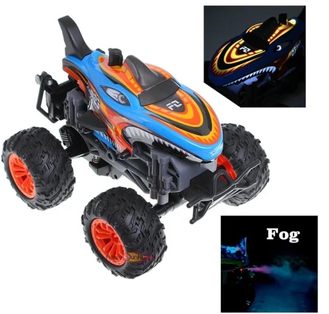 Auto Cr 4x4 Colorful Tiburón shark 1.18 Luz Música y Vapor-2