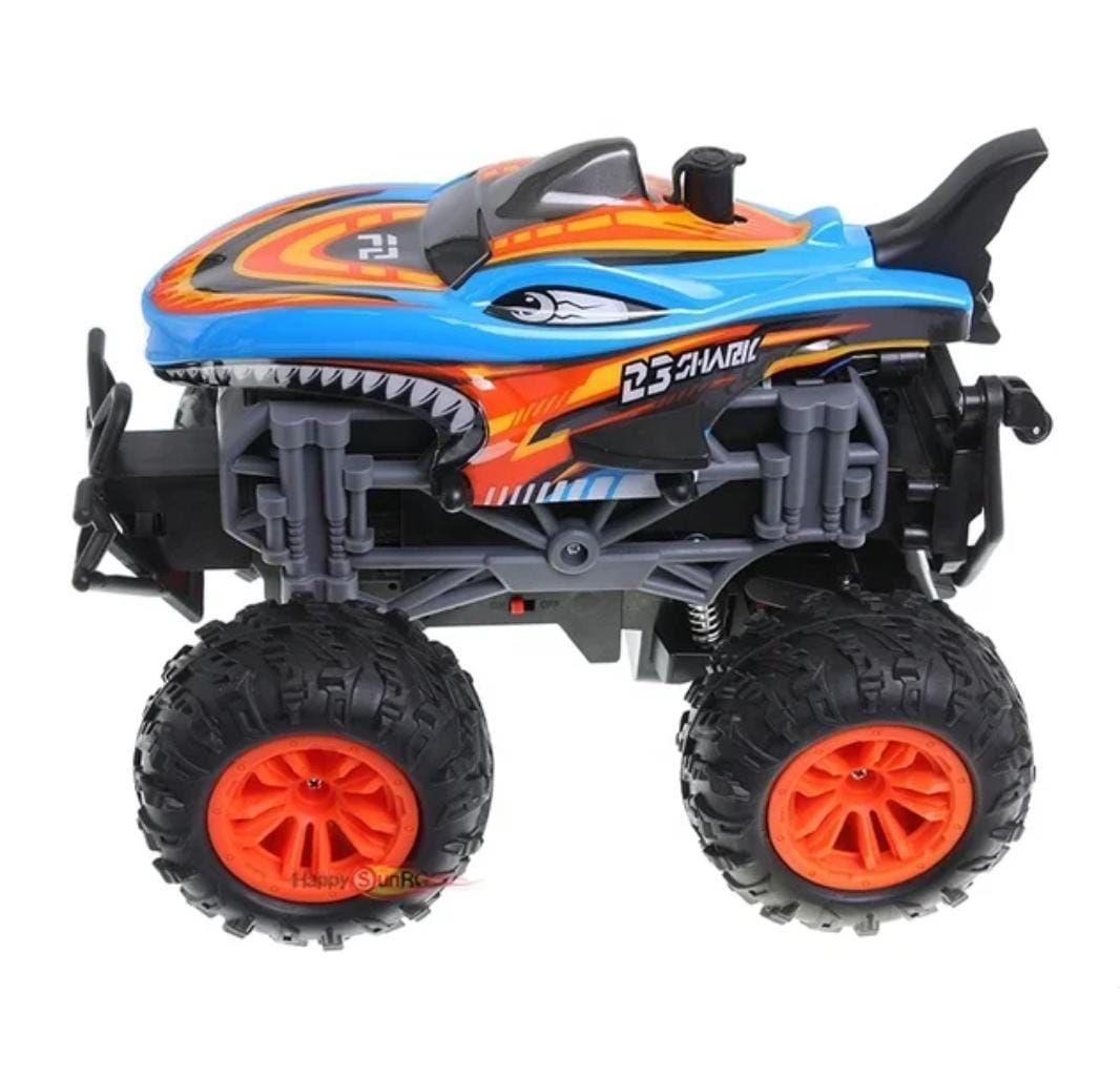Auto Cr 4x4 Colorful Tiburón shark 1.18 Luz Música y Vapor-0
