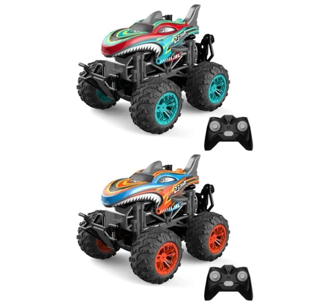 Auto Cr 4x4 Colorful Tiburón shark 1.18 Luz Música y Vapor-4