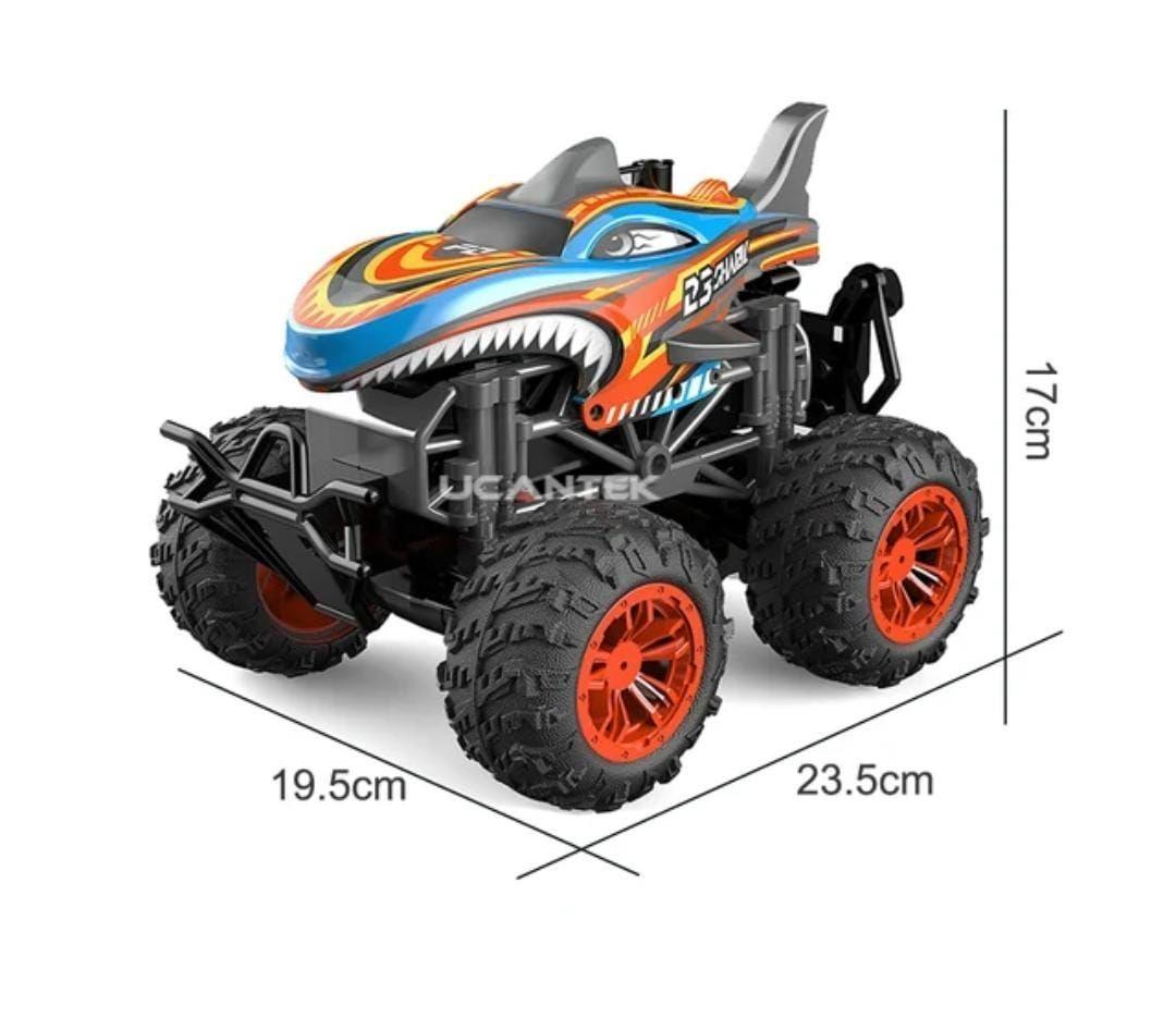 Auto Cr 4x4 Colorful Tiburón shark 1.18 Luz Música y Vapor-1