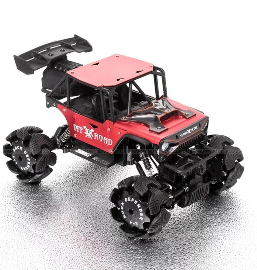 Auto Control Remoto 2,4 Ghz  4x4 Metálico, Spray 1:14, Rojo-5