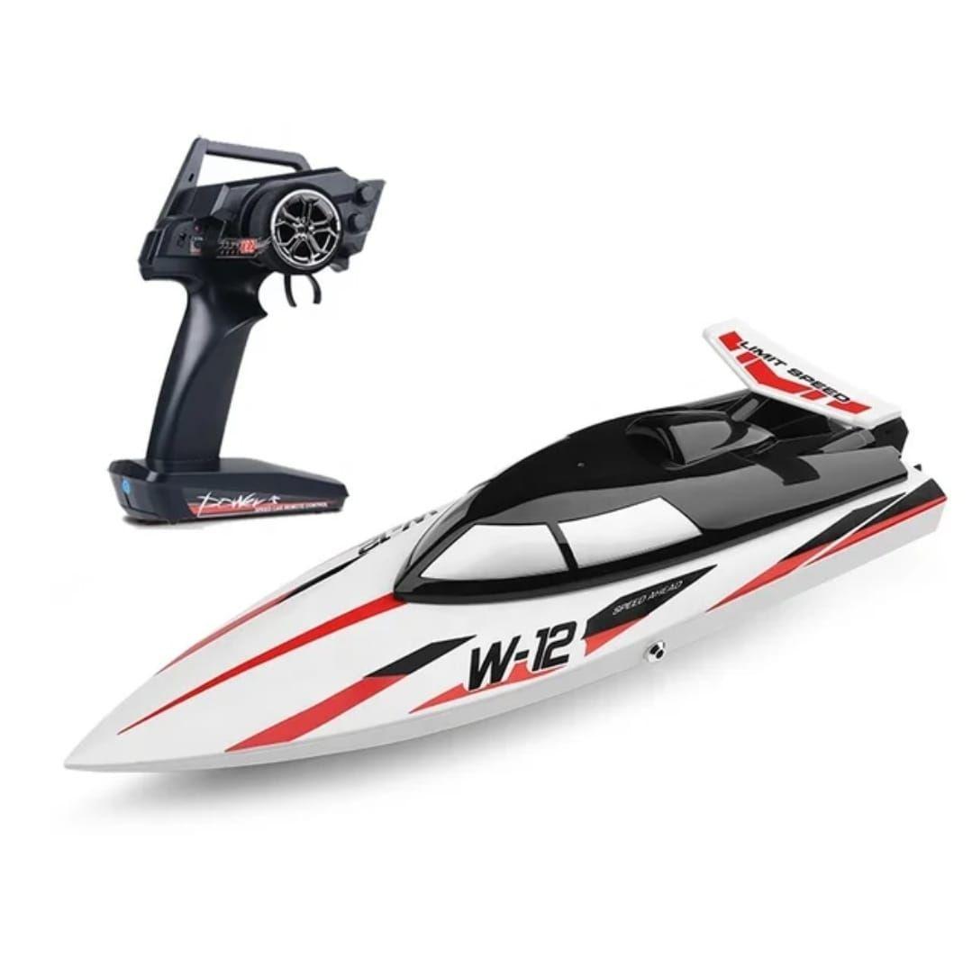 Lancha Bote Barco 35 km, Control Remoto 2,4 Ghz. W-12-0