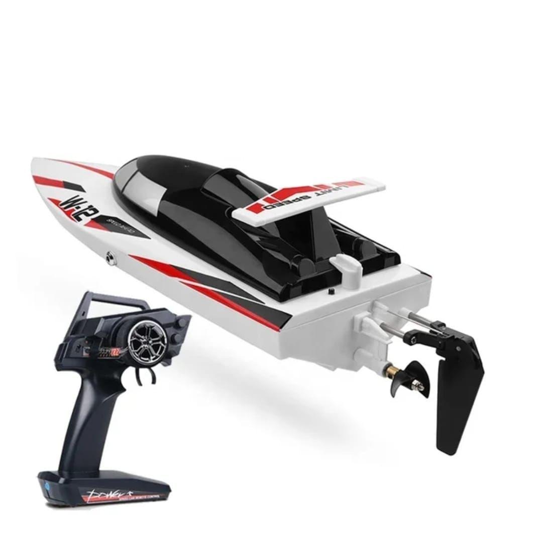 Lancha Bote Barco 35 km, Control Remoto 2,4 Ghz. W-12-1