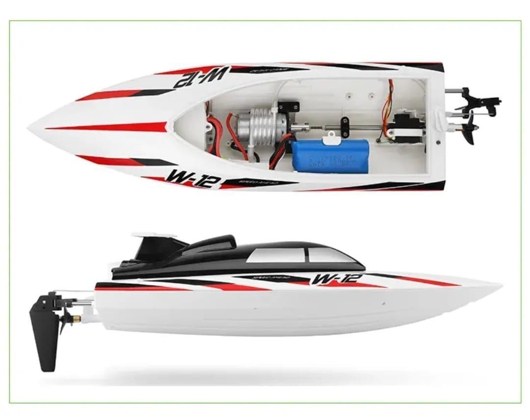 Lancha Bote Barco 35 km, Control Remoto 2,4 Ghz. W-12-6