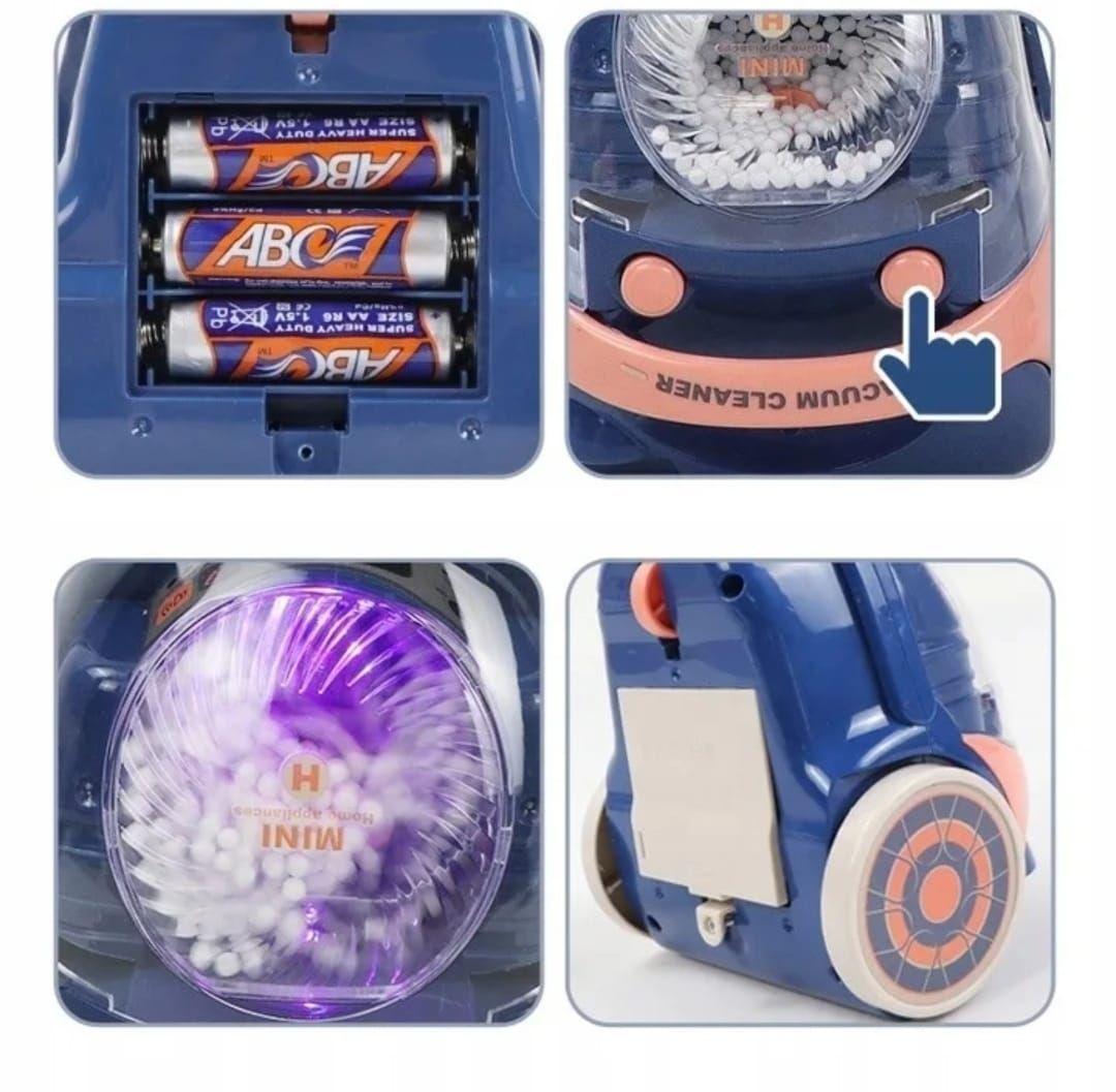 SET DE COCINA DE JUGUETE, ASPIRADORA Y LAVADORA CON LUCES Y SONIDO-6