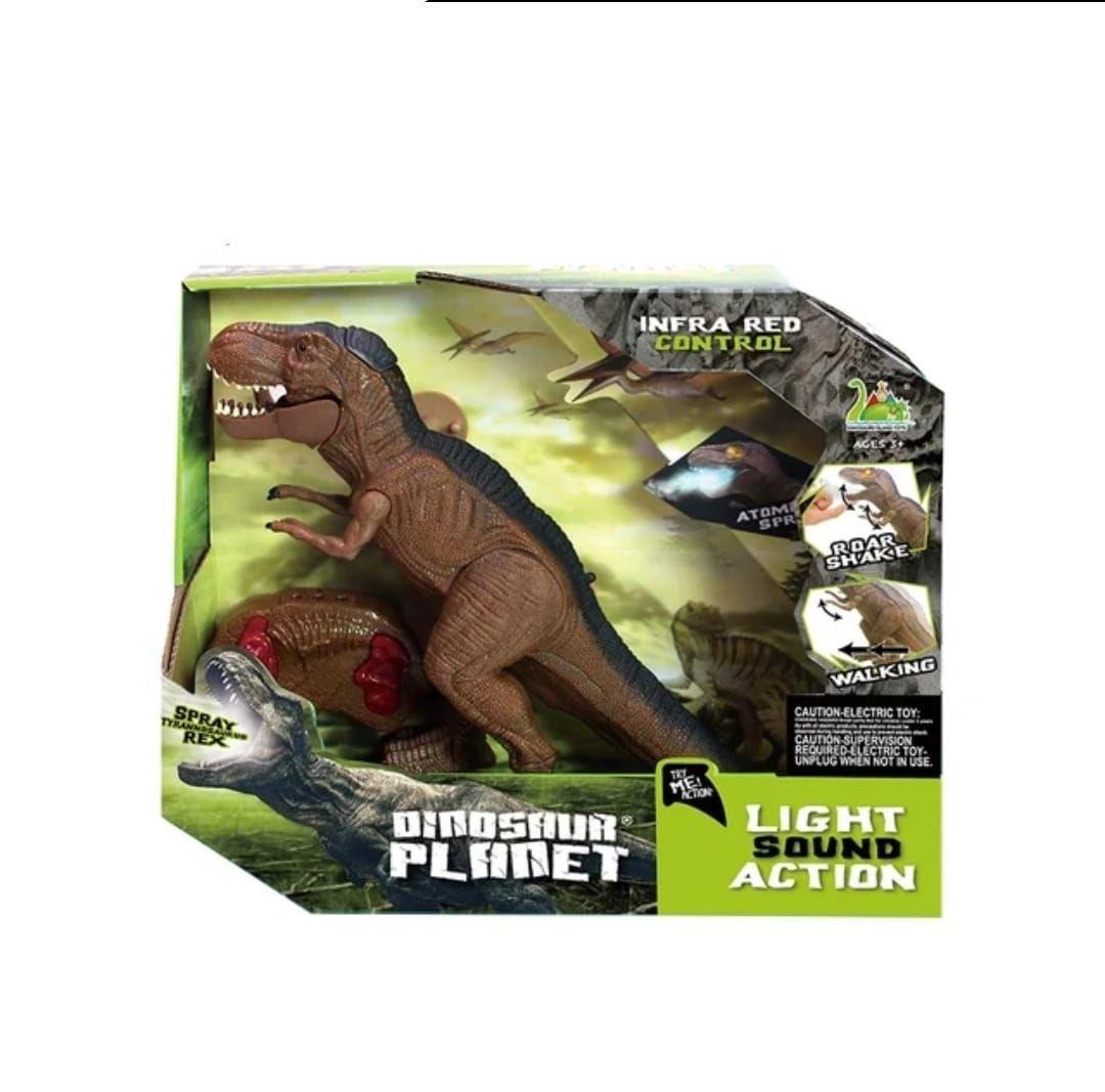 DINOSAURIO CONTROL REMOTO TIRANOSAURIO REX LUZ VAPOR SONIDO-5