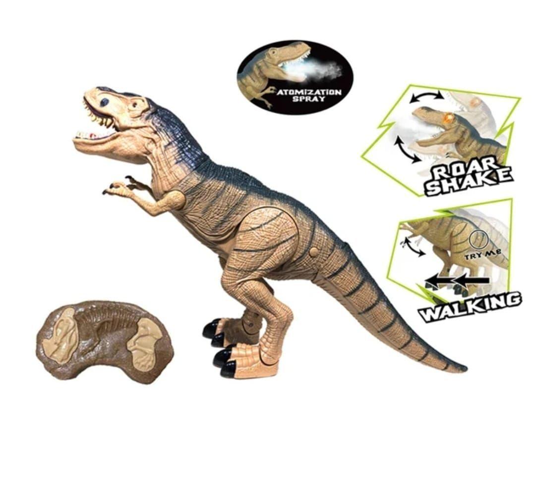 DINOSAURIO CONTROL REMOTO GRAN TIRANOSAURIO REX LUZ VAPOR-4