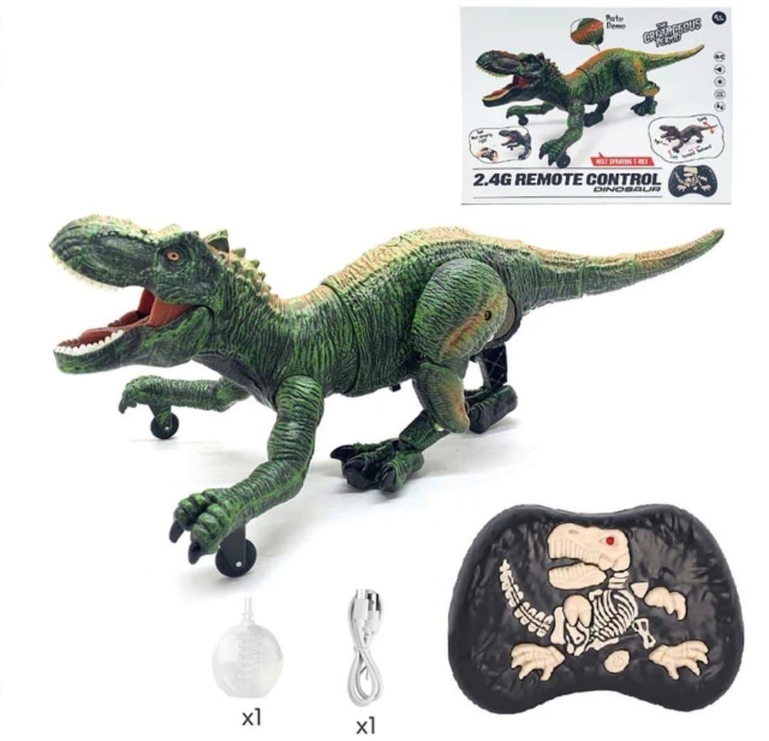 DINOSAURIO CONTROL REMOTO 2,4 GHZ. GRAN T-REX RECARGABLE VAPOR-3