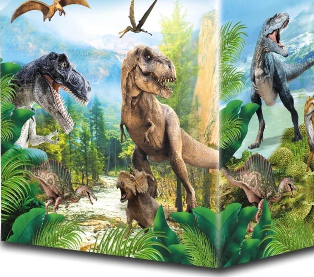 CARPA DINOSAURIOS ARMABLE DE JUGUETE CON 50 PELOTAS-5