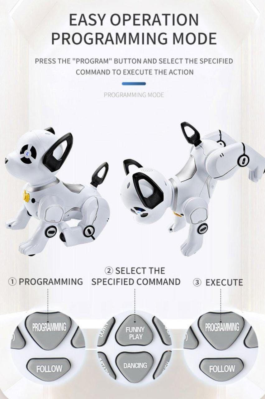 Perro Robot Smart Control Remoto Juguete Interactivo, Baila, Music-4