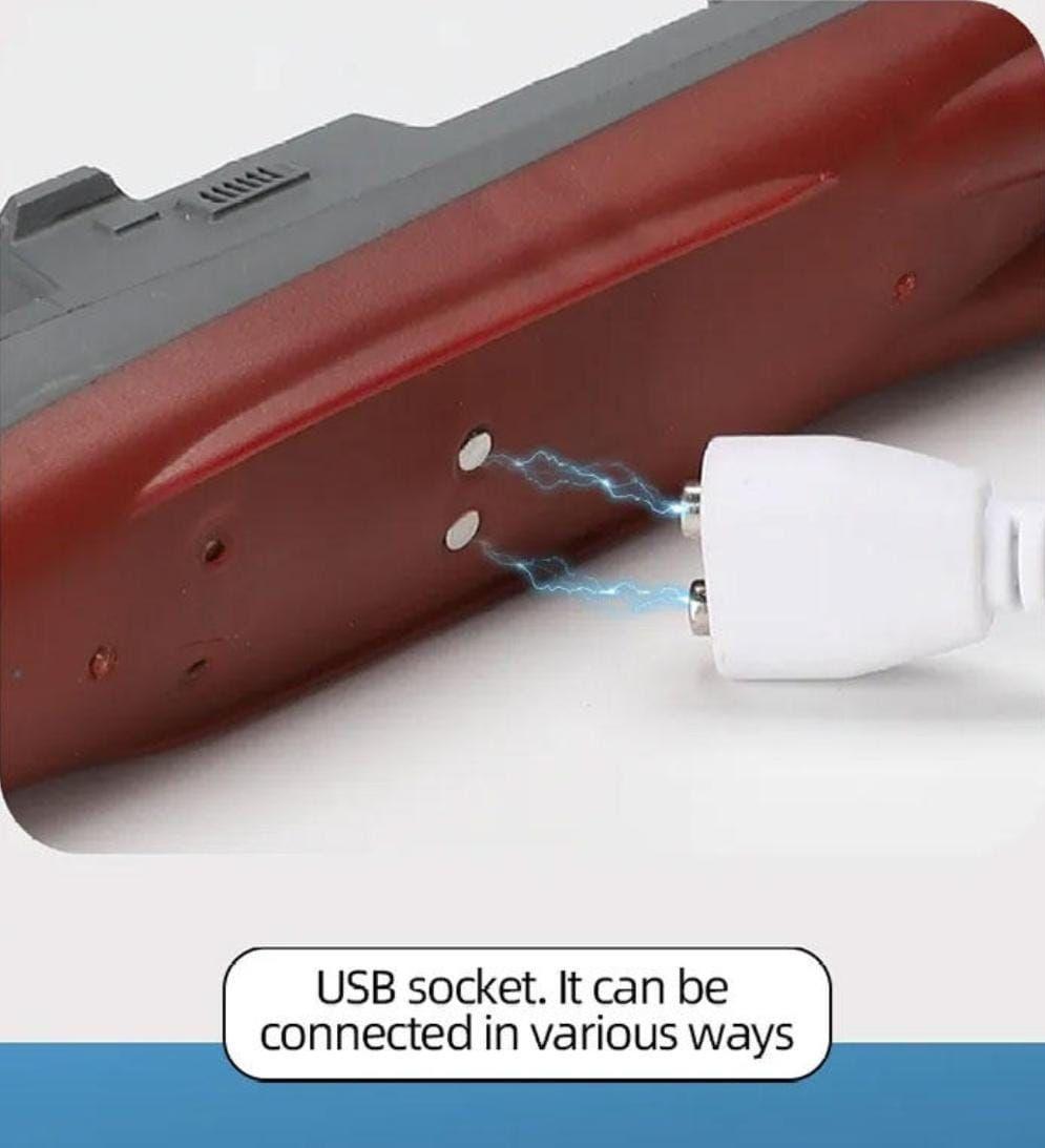 Lancha Control Remoto, Mini, Buque De Guerra 2,4 G-3